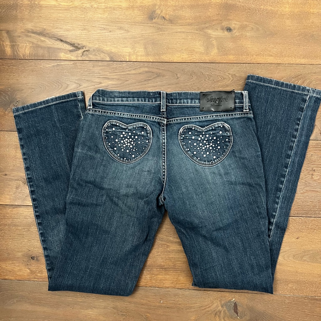 Vintage Blugirl Bedazzled Dark Blue Jeans